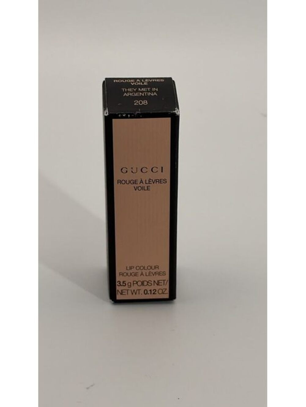 GUCCI ROUGE À LÈVRES VOILE SHEER LIP COLOR 208 LIPSTICK 3.5G